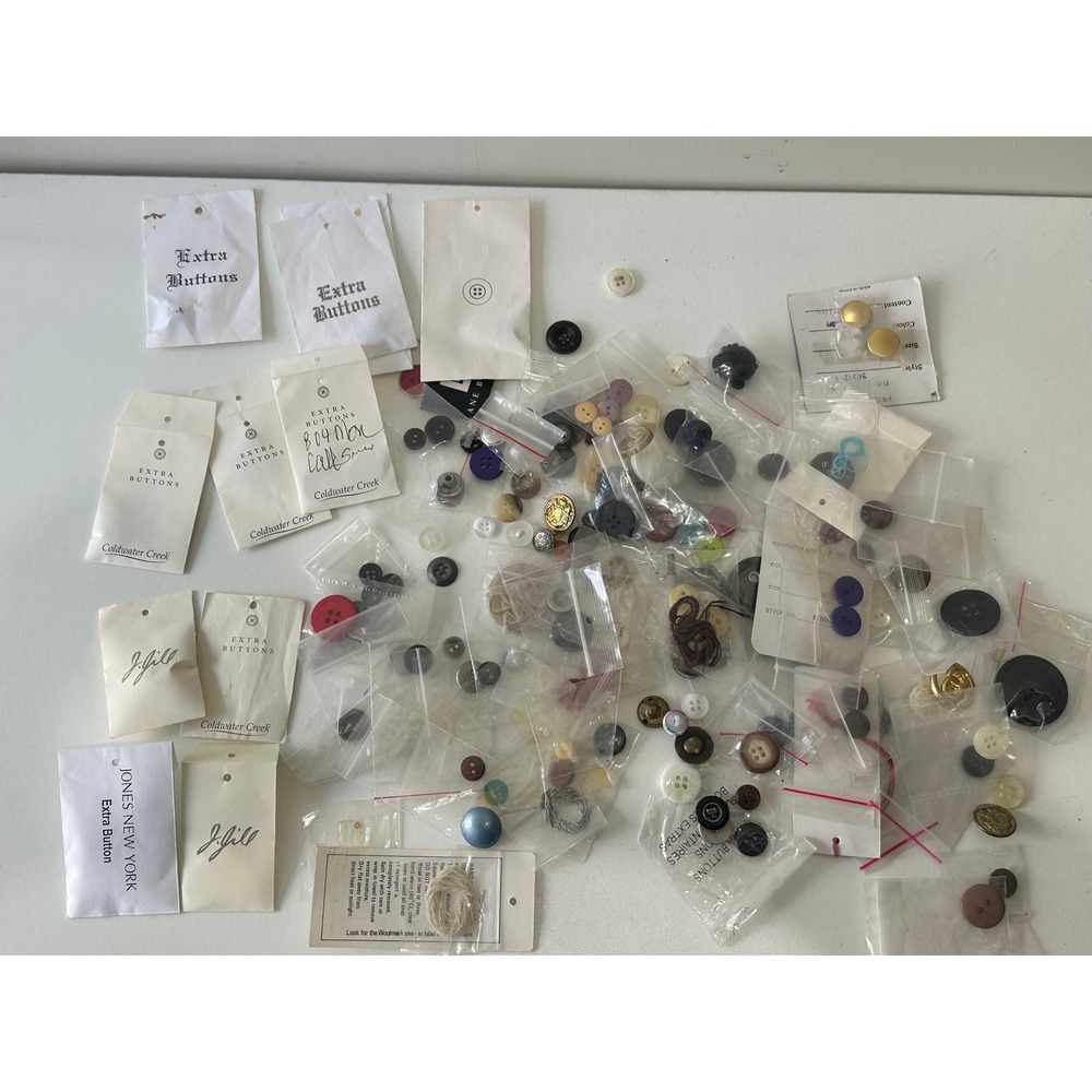 Assorted Extra Buttons Craft Sewing Projects Wardrobe Repair J.Jill Coldwater
